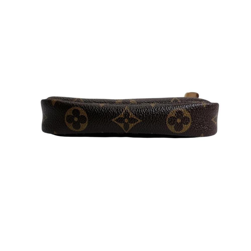 LOUIS VUITTON Authentic Brown Monogram Canvas Pochette Pouch - Picture 3 of 12